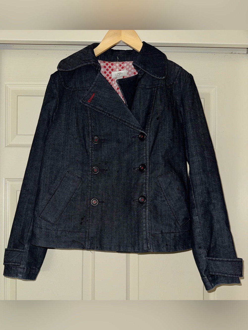Women's Ann Taylor LOFT Blue Jean Denim Jacket, sz S